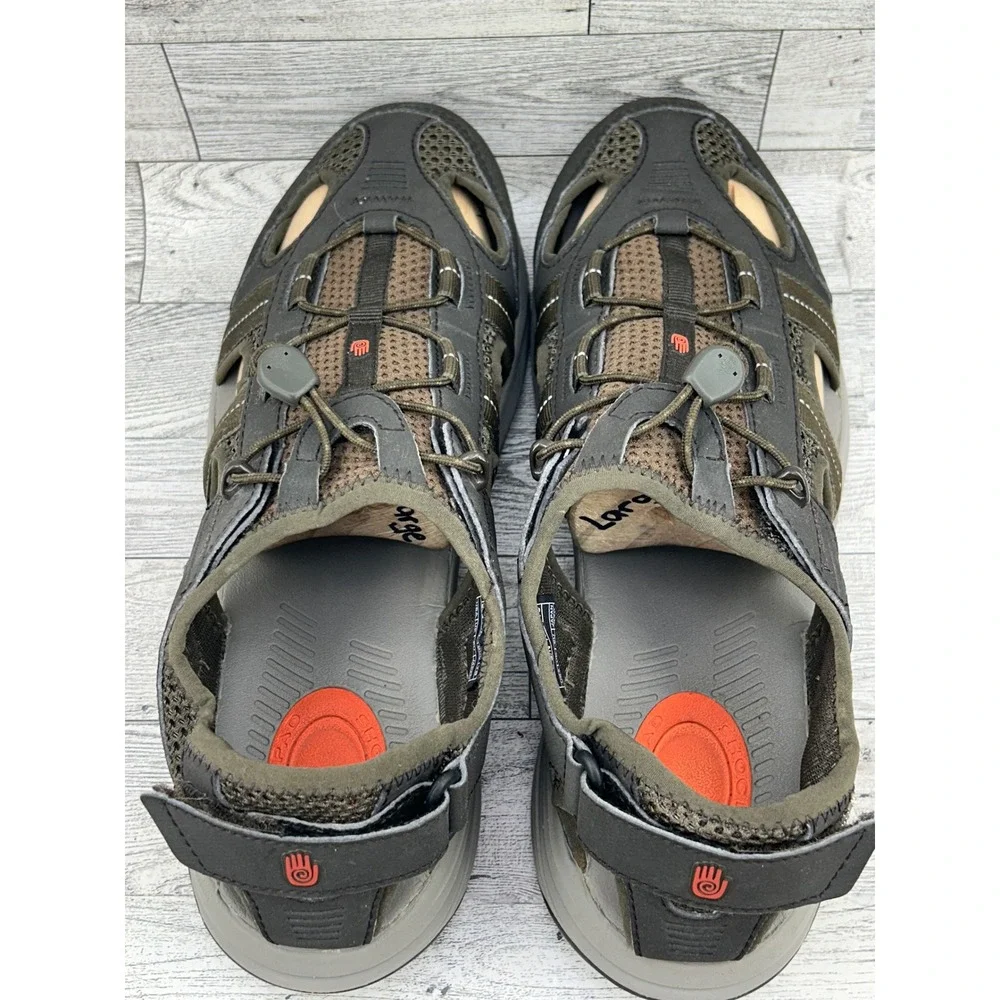 Teva Water Sandals Hiking Sport Quick Dry Breathable Men Size 9‎ Brown Gray